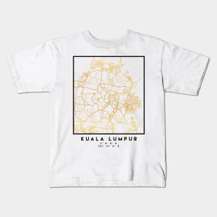 KUALA LUMPUR CITY STREET MAP ART Kids T-Shirt